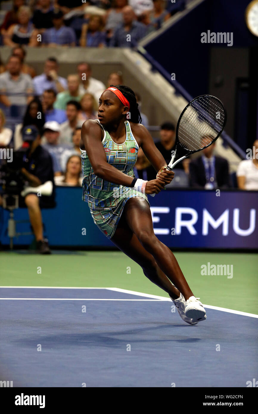 Coco gauff backhand hi-res stock photography and images - Alamy