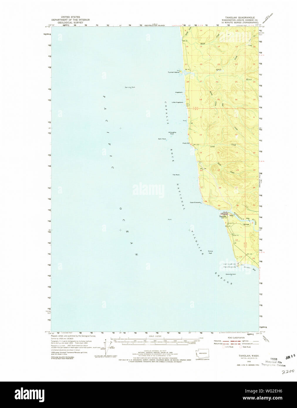 Taholah washington map hires stock photography and images Alamy