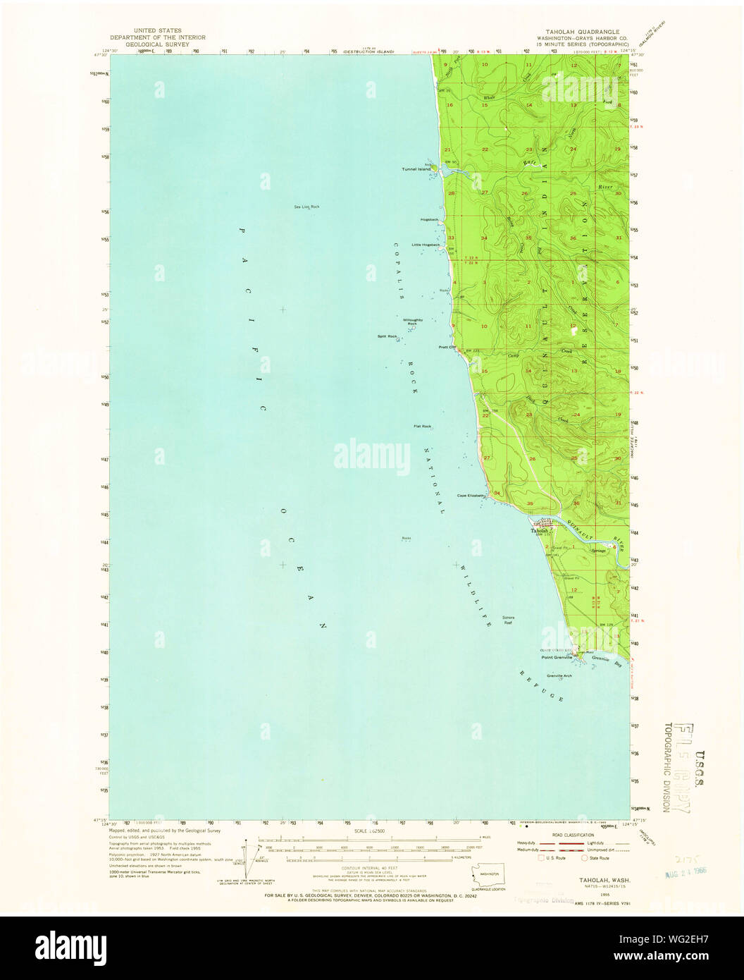 Taholah washington state map hires stock photography and images Alamy