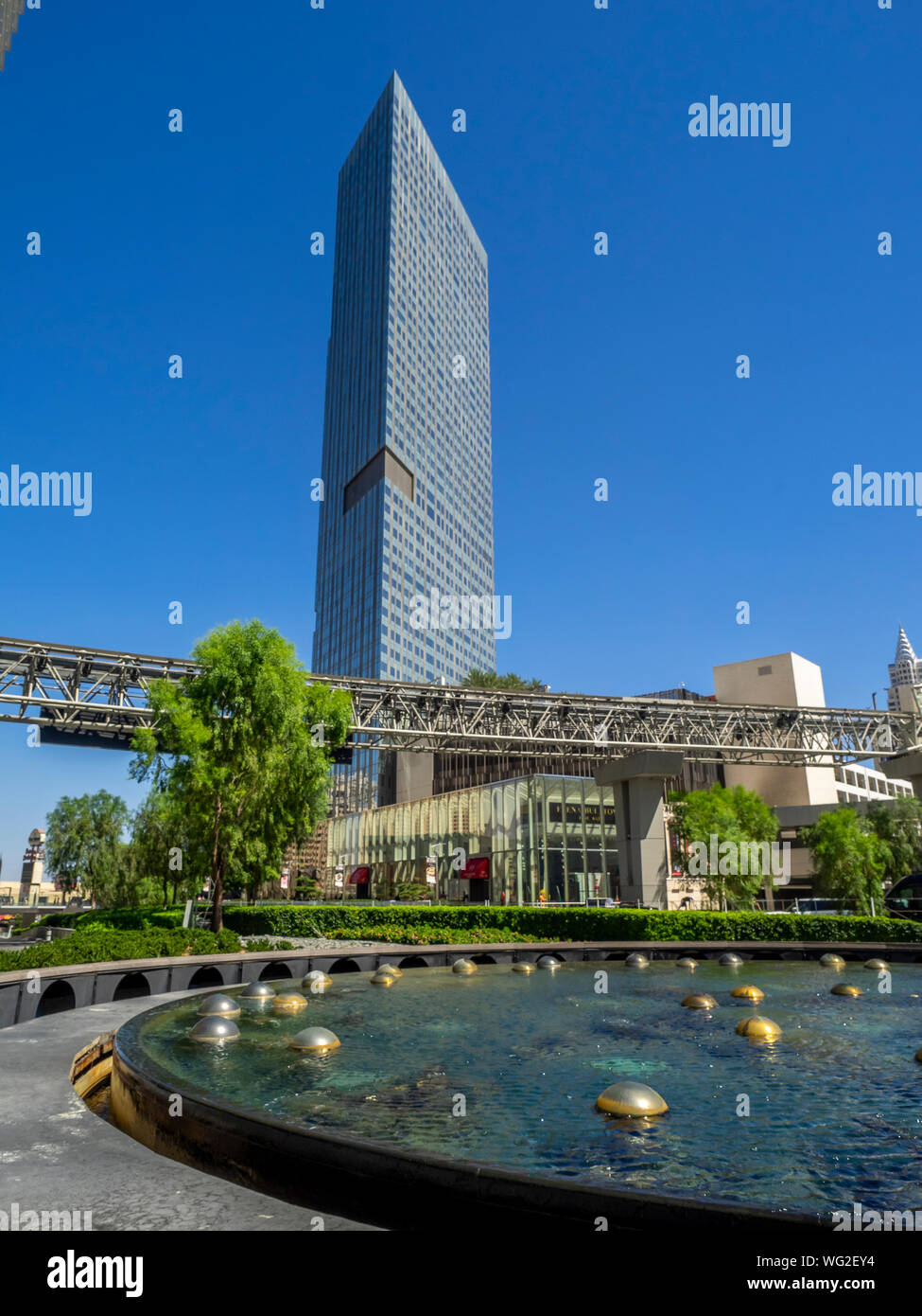 The Mandarin Oriental Resort and Casino in Las Vegas. The Mandarin Oriental Resort is a new 5 star resort and located in the City Center area. Stock Photo