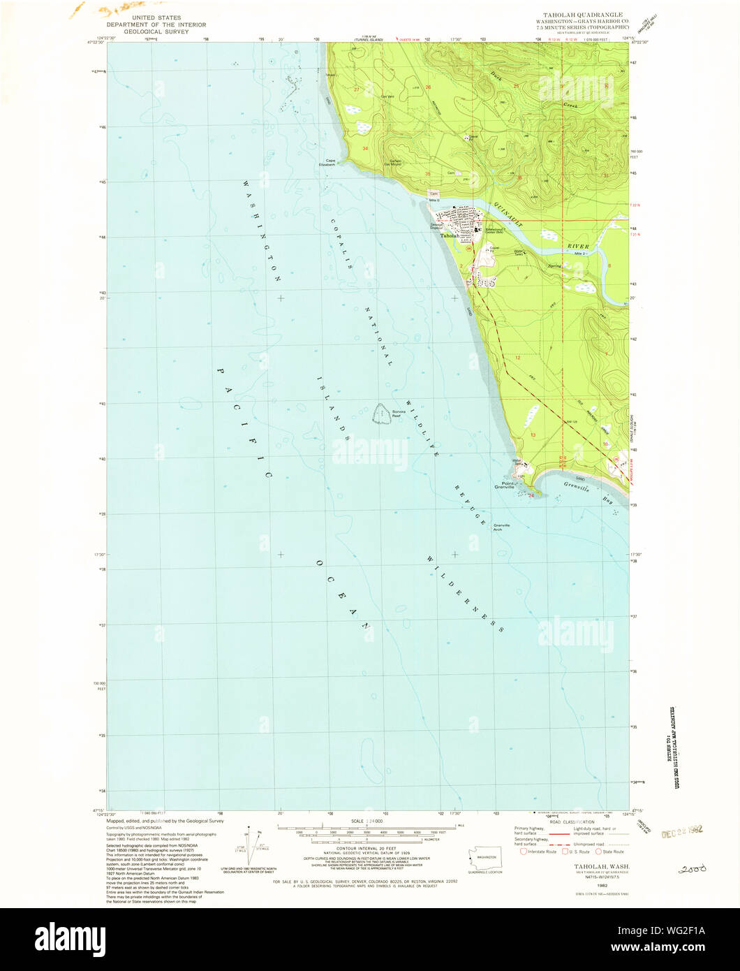 Taholah washington state map hires stock photography and images Alamy