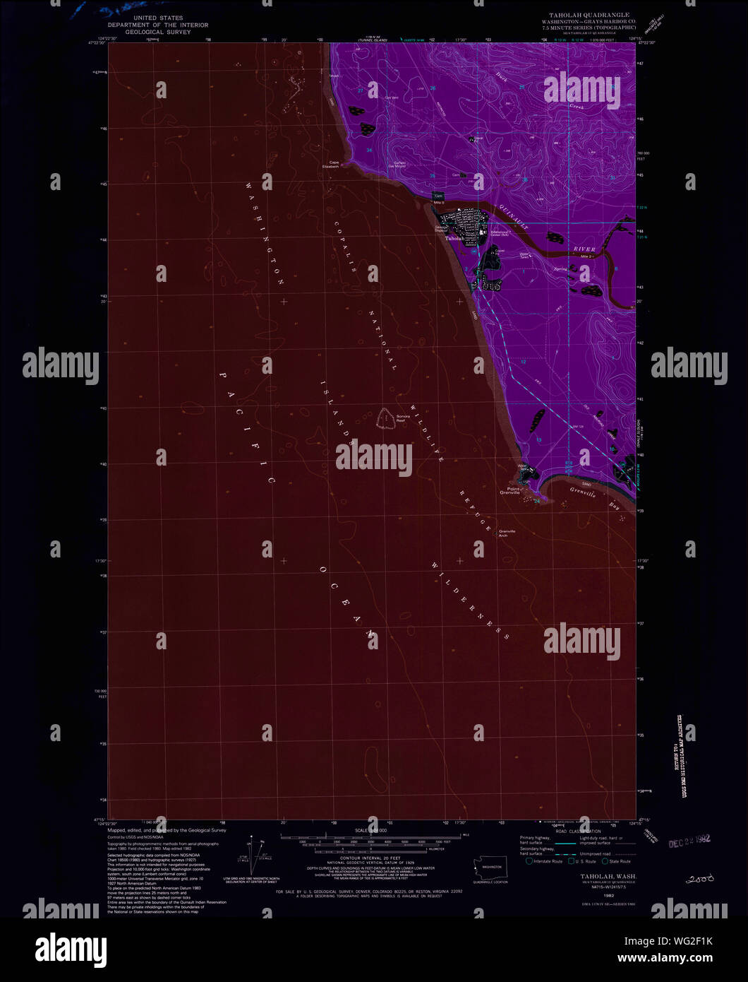 Map of taholah washington hires stock photography and images Alamy