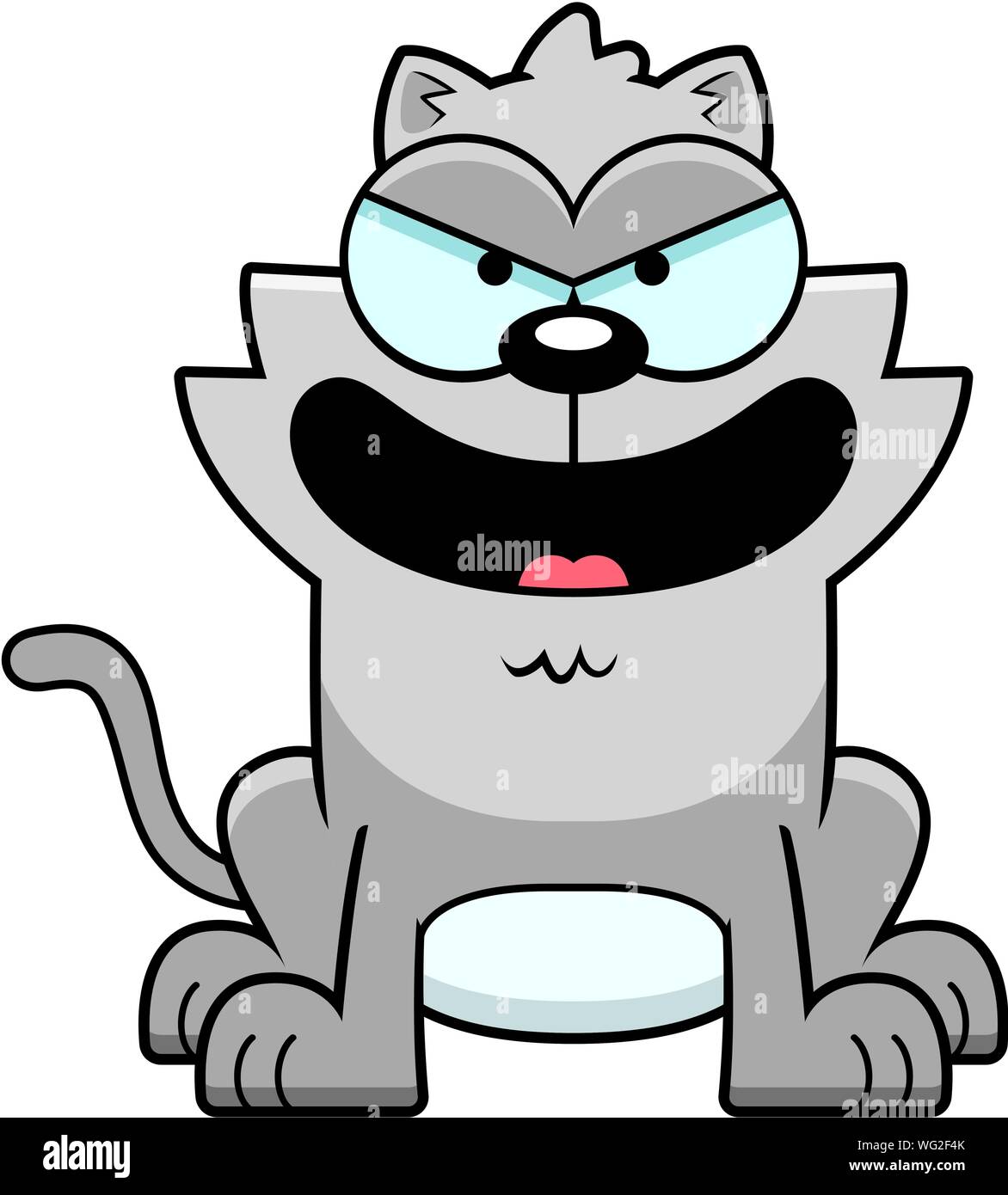 Irritated cat Stock Vector Images - Alamy