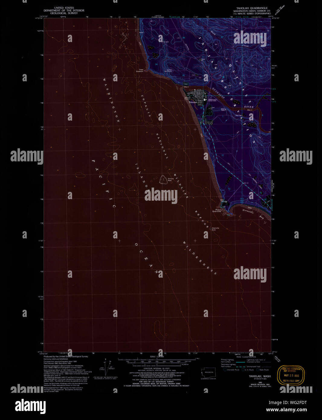 Taholah washington state map hires stock photography and images Alamy