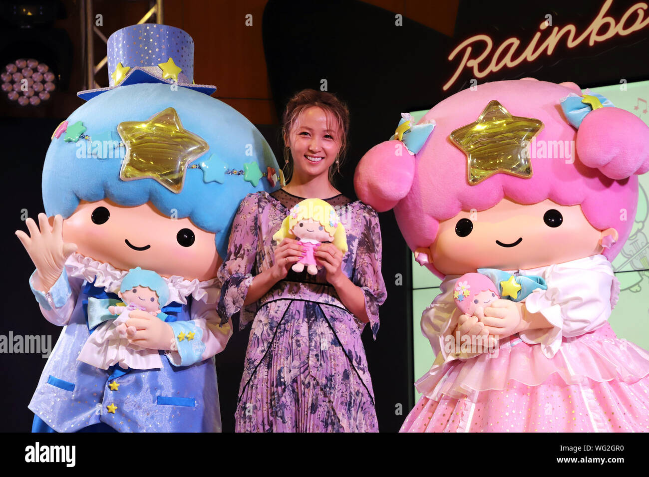 Tokyo Japan 30th Aug 19 Japanese Singer Dream Ami Smiles With Sanrio Characters Little Twin Stars As She Attends Japanese Character Products Maker Sanrio S Exhibition Sanrio Expo 19 At The Sanrio Headquarters Tokyo Japan 30th Aug 19 Japanese Singer Dream Ami Smiles With Sanrio Characters Little Twin Stars As She Attends Japanese Character Products Maker Sanrio S Exhibition Sanrio Expo 19 At The Sanrio Headquarters