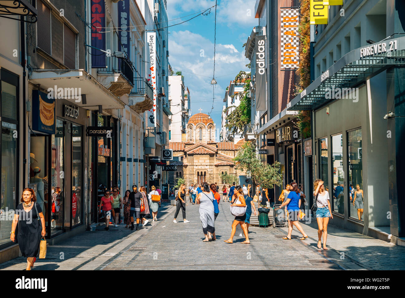 Athens shopping ermou hi-res stock photography and images - Alamy