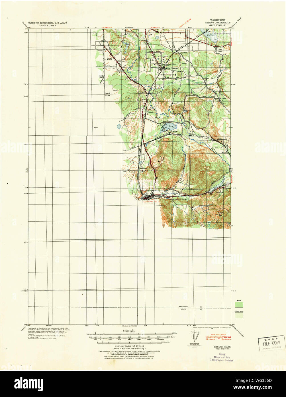 Map of tenino hi-res stock photography and images - Alamy