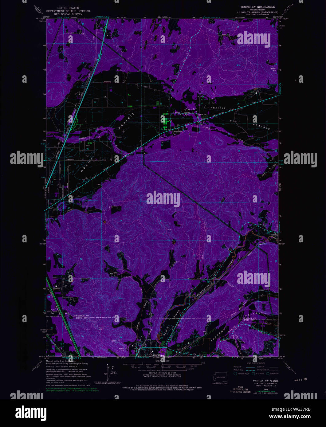 Tenino washington map hires stock photography and images Alamy