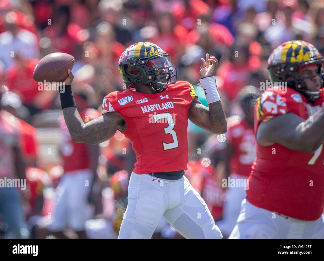 August 31 2019 Maryland Terrapins Quarterback Tyrrell