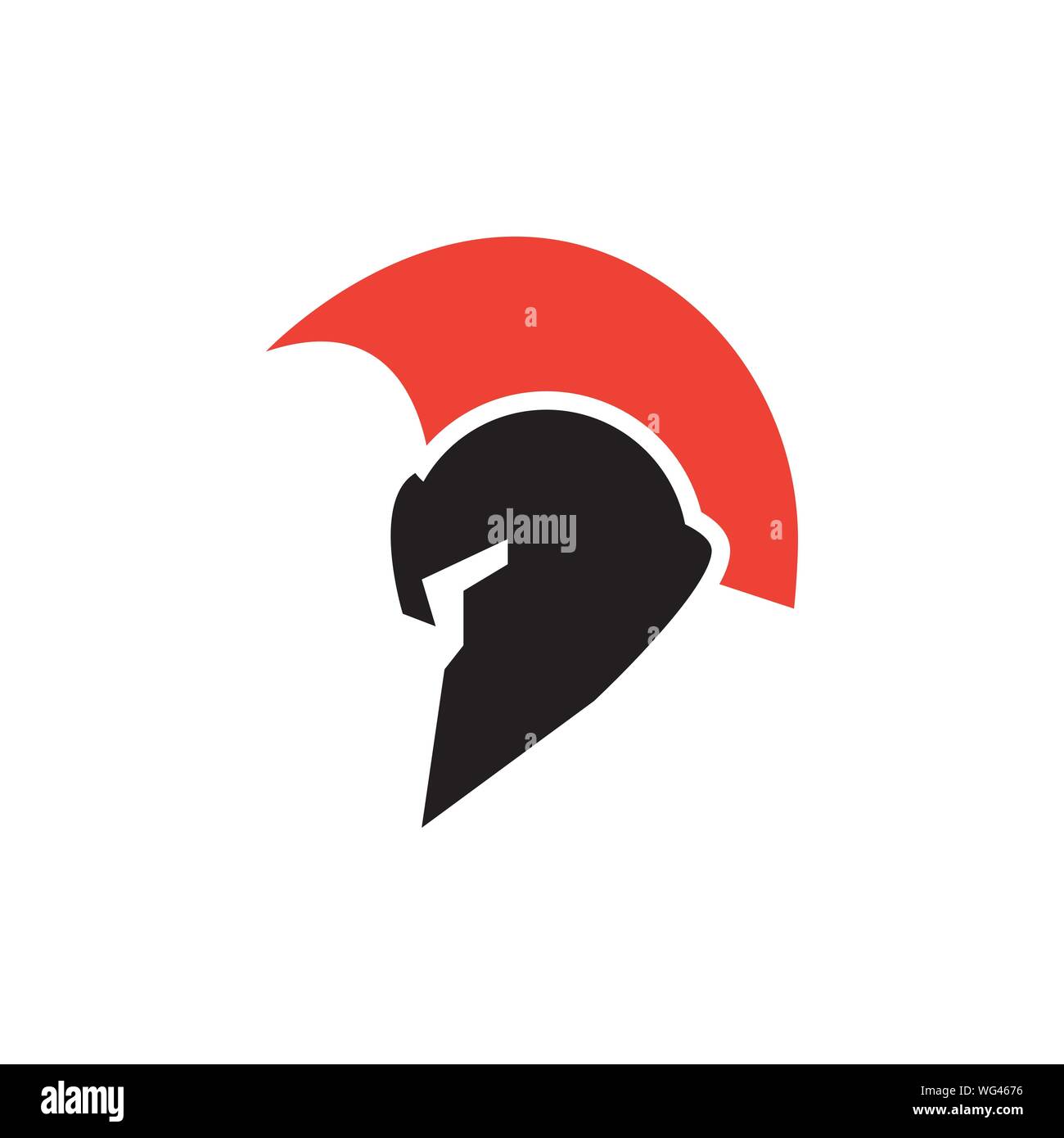 Spartan helmet graphic design template vector isolated Stock Vector ...
