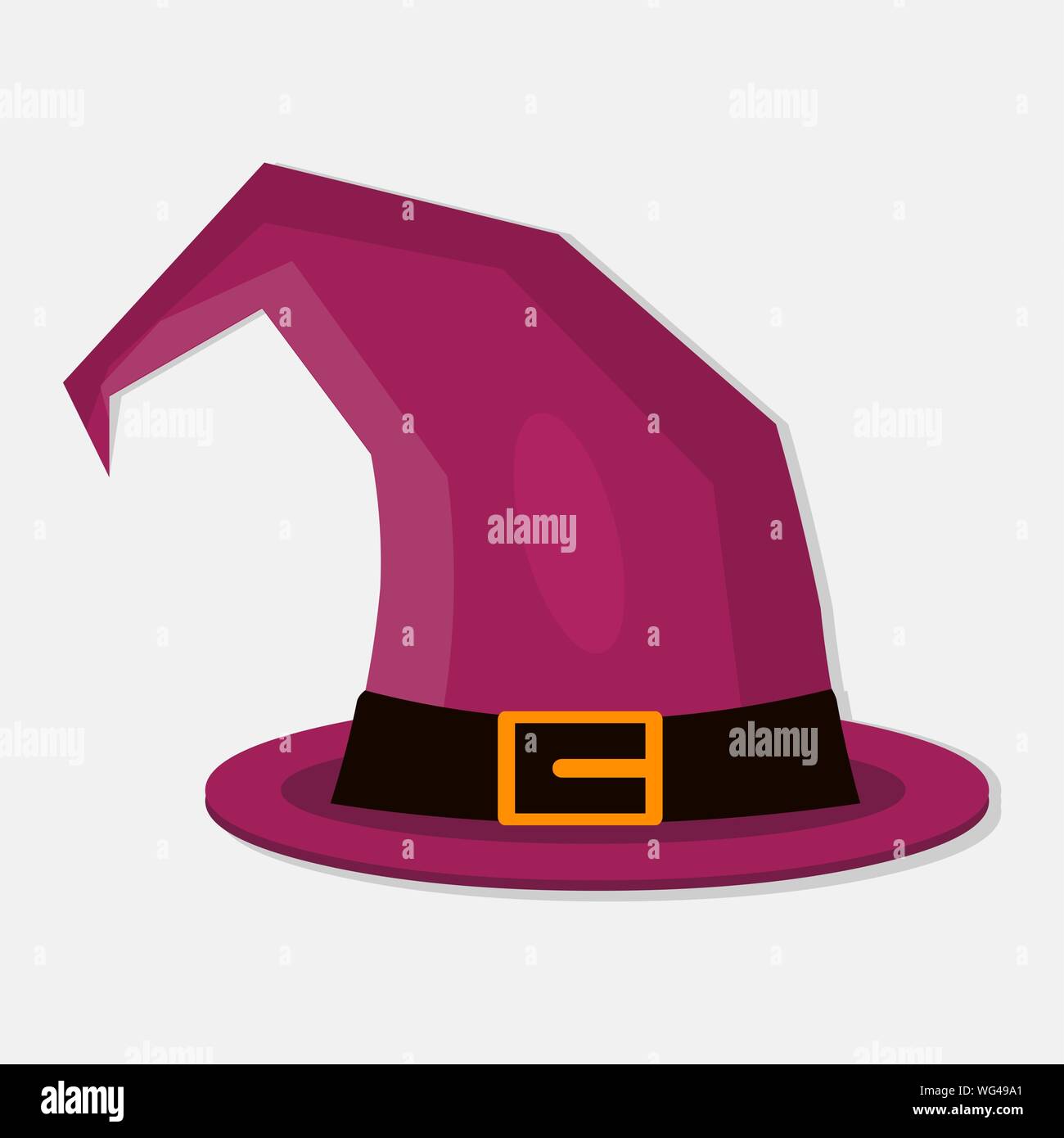 witch hat isolated for halloween concept vector illustration Stock Vector