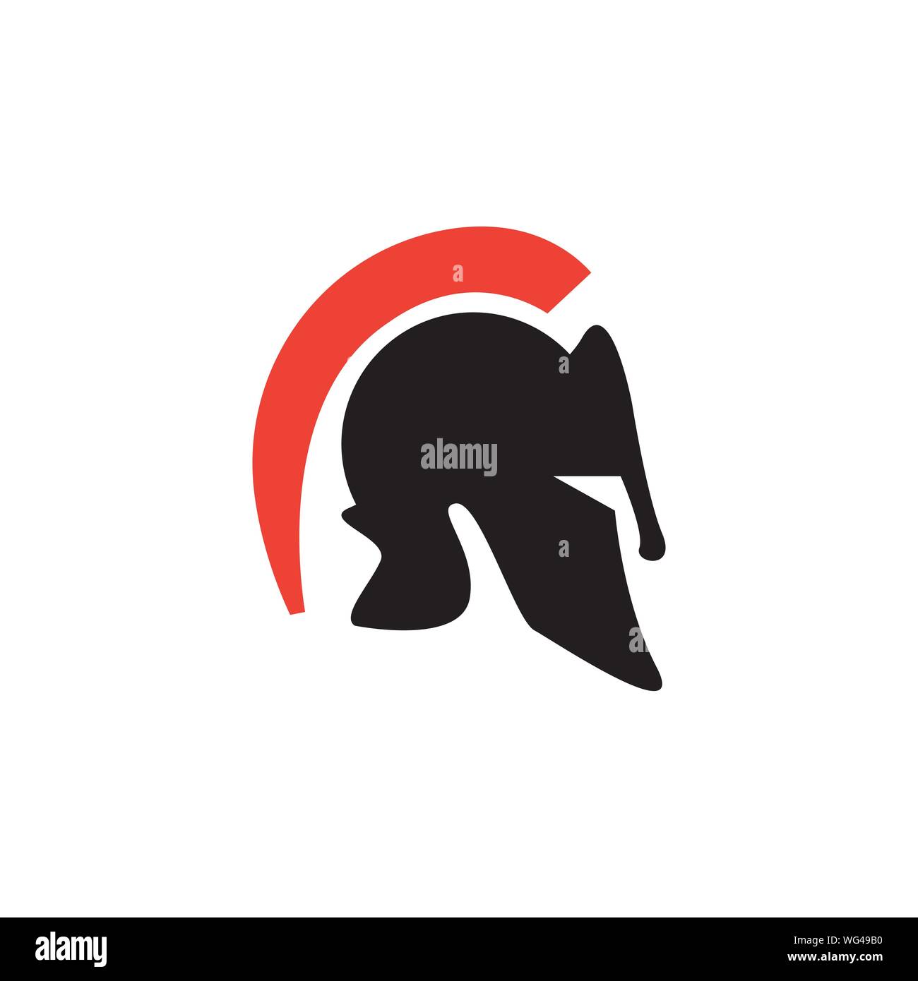 Spartan helmet graphic design template vector isolated Stock Vector ...