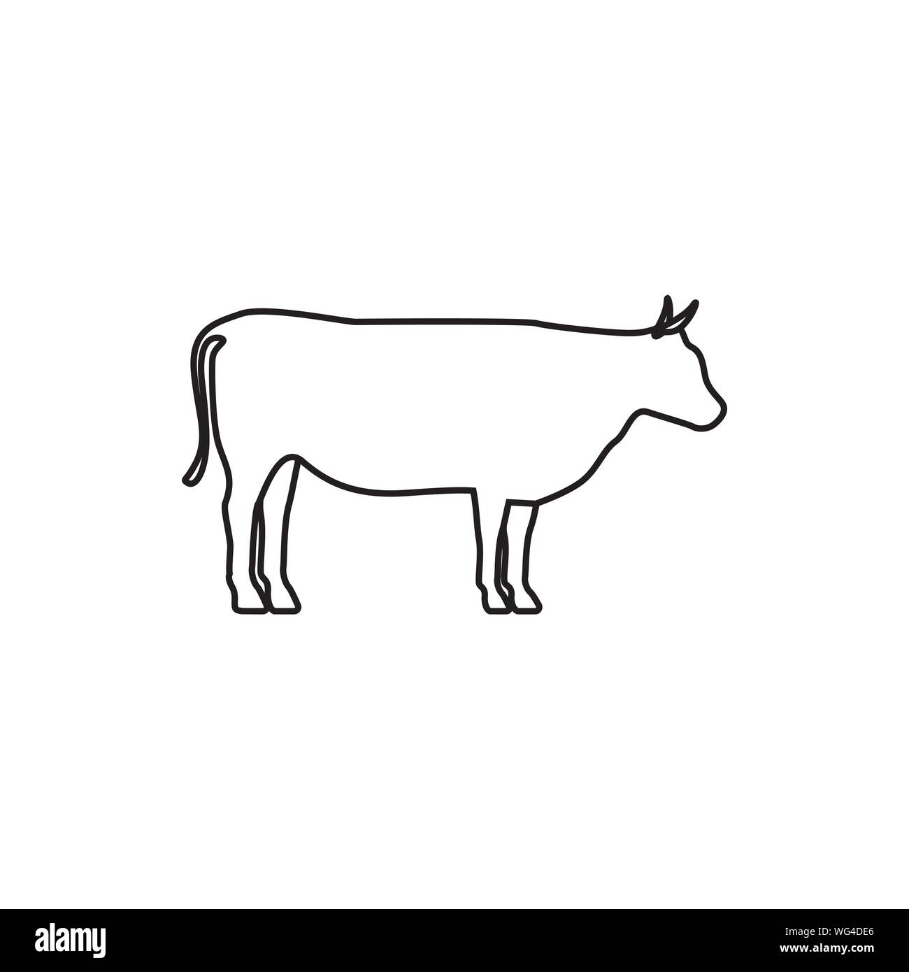 Cow graphic design template vector isolated illustration Stock Vector ...