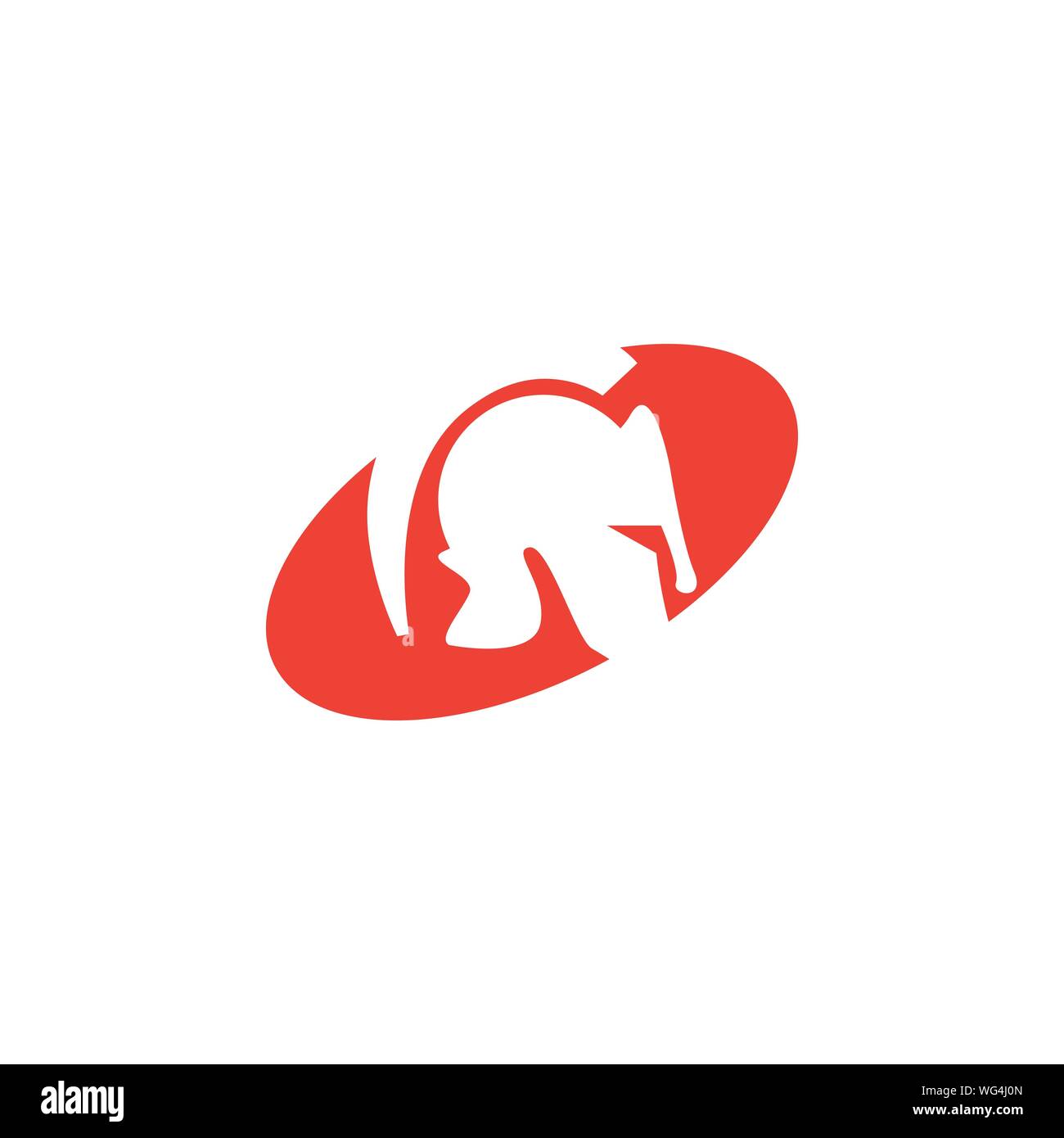 Spartan helmet graphic design template vector isolated Stock Vector ...