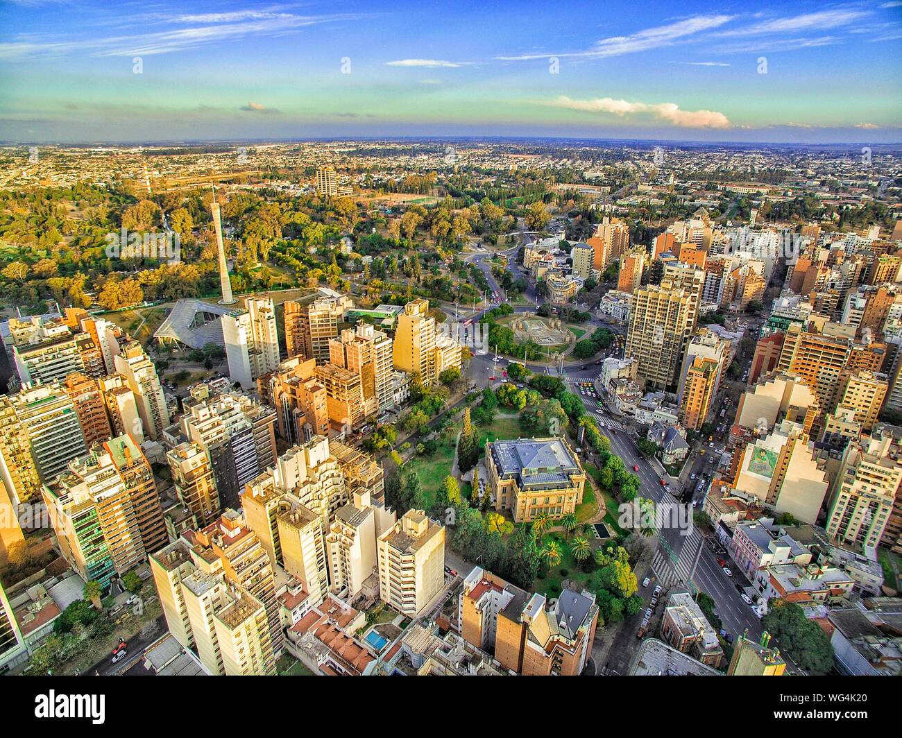Aerial View Of City Stock Photo - Alamy