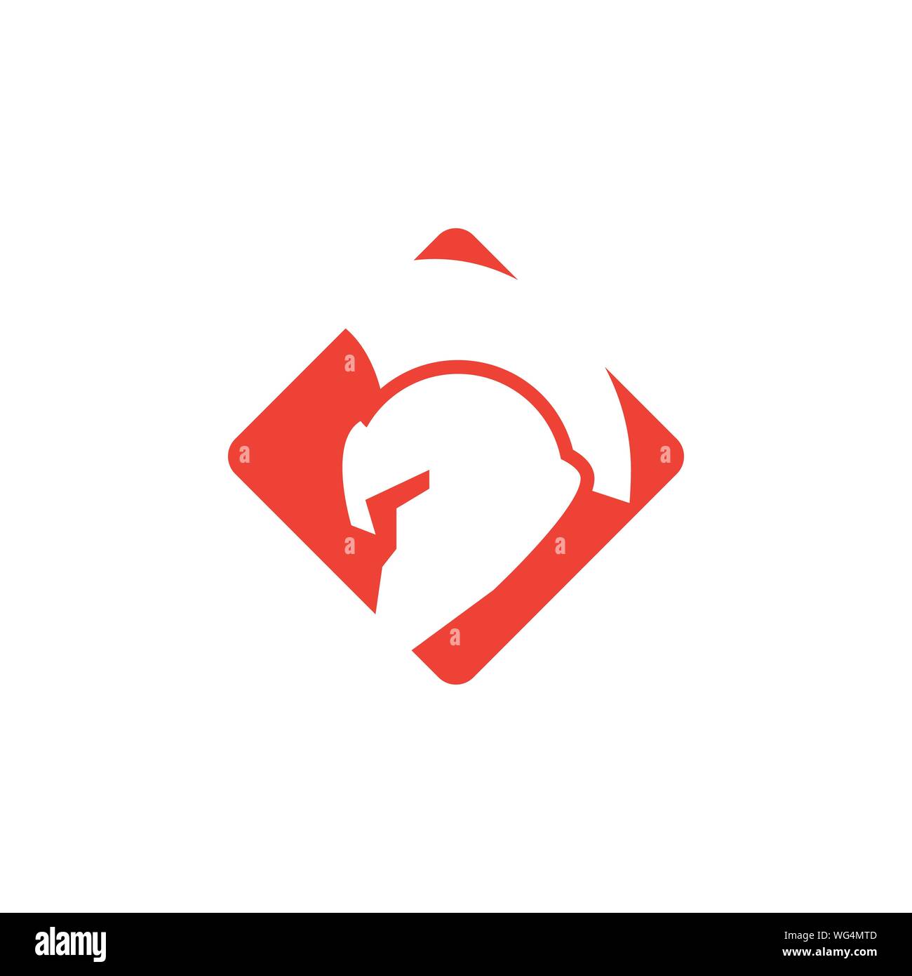 Spartan helmet graphic design template vector isolated Stock Vector ...