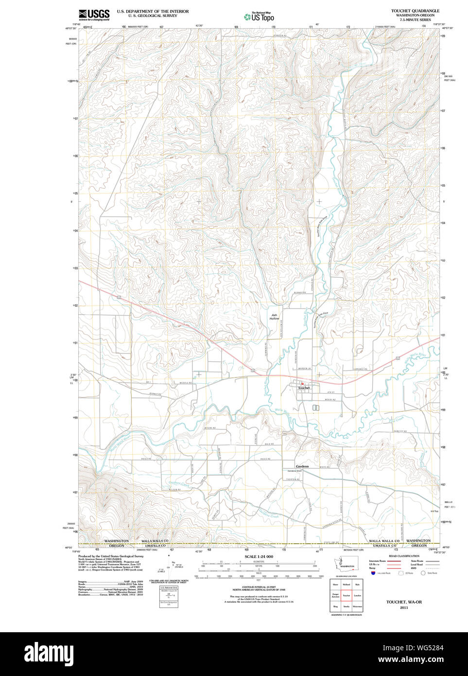 Usgs washington state map hires stock photography and images Alamy