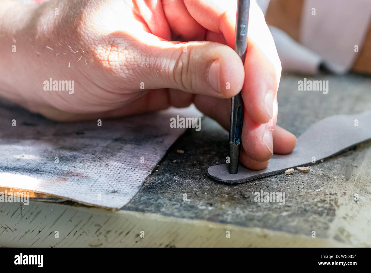 Small hole punch stock image. Image of leathergoods - 231949067