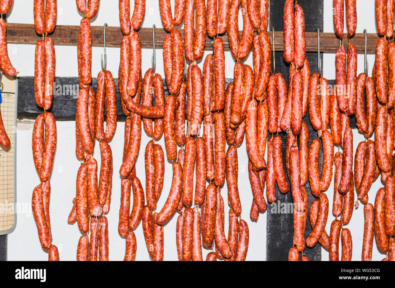 Hanging sausages hires stock photography and images Alamy
