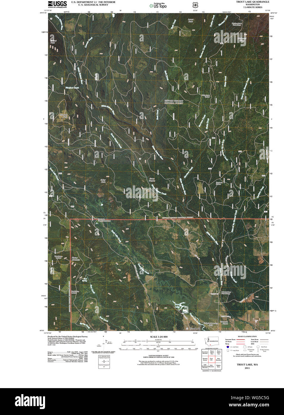 Trout lake washington map Cut Out Stock Images & Pictures Alamy