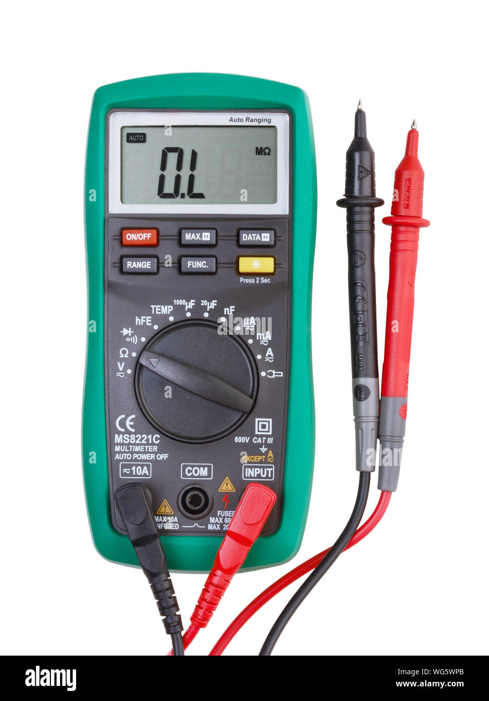 Digital multimeter isolated on white background Stock Photo Alamy