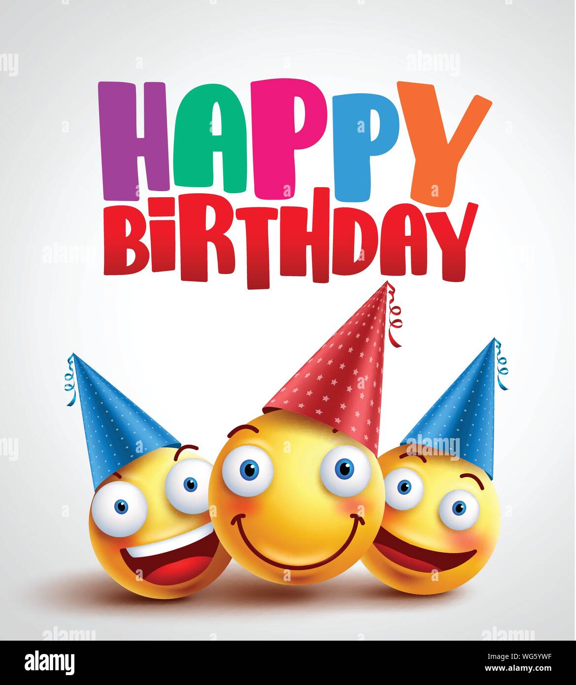 Download Happy birthday smileys celebrant with happy friends, funny ...