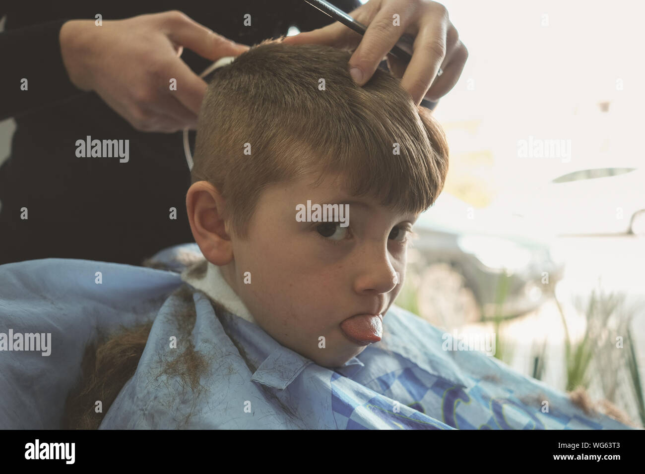 Boy hairdressers hi-res stock photography and images - Alamy