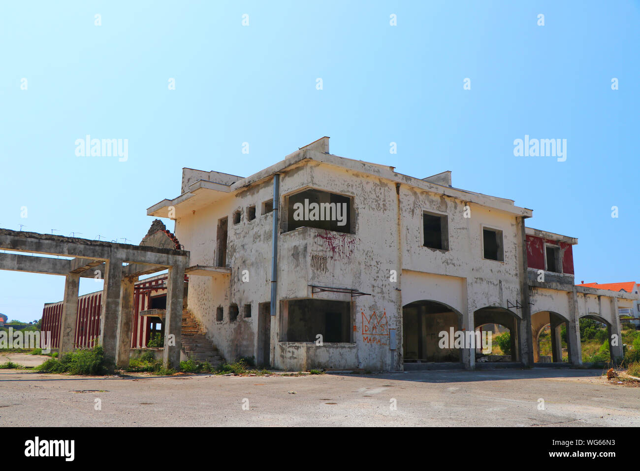 Ivanica, a town in Bosnia And Herzegovina, just across the border from Croatia, is now recovering from severe destruction caused during the Balkan war Stock Photo