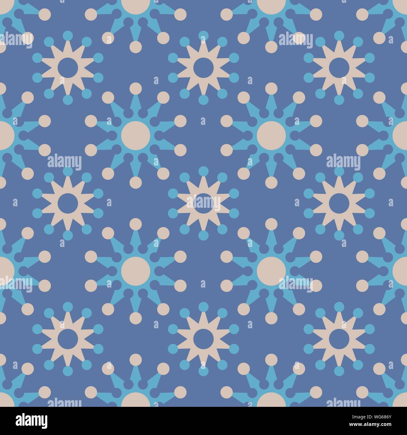 Vector seamless pattern with snowflakes. Winter background. EPS10 Stock Vector