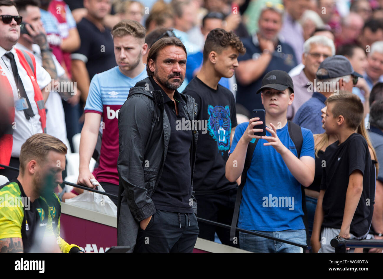 London Uk 31st Aug 2019 Norwich City Manager Daniel Farke During The Premier League Match Between
