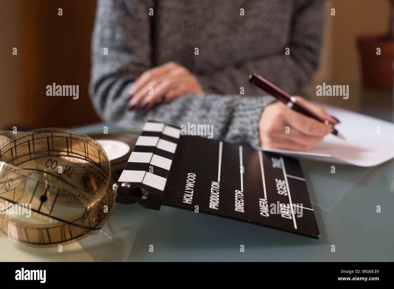 Script writing and film hi-res stock photography and images - Alamy