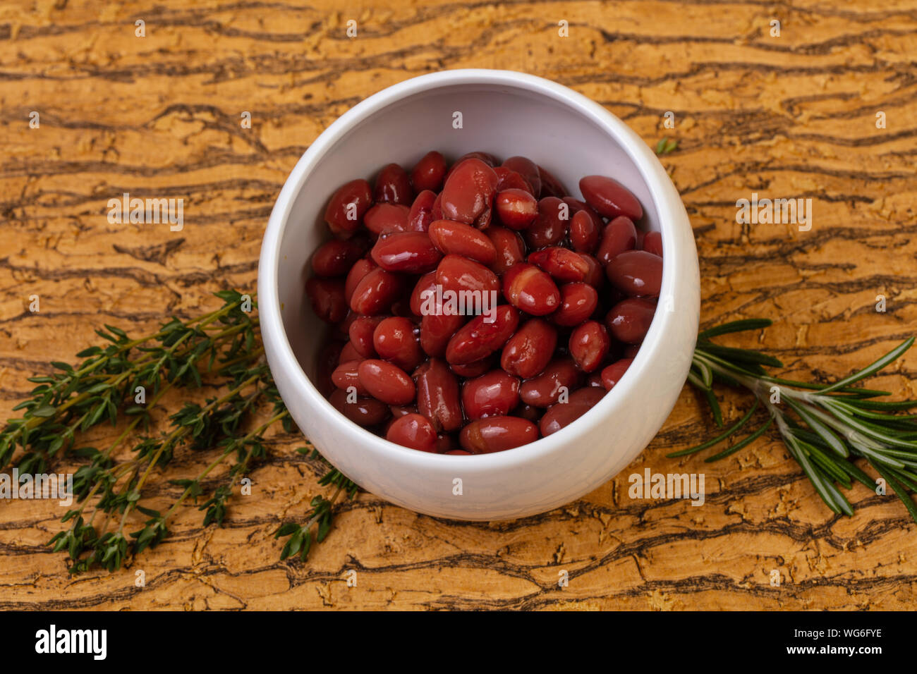 Baked red kidney with tomato sauce Stock Photo Alamy