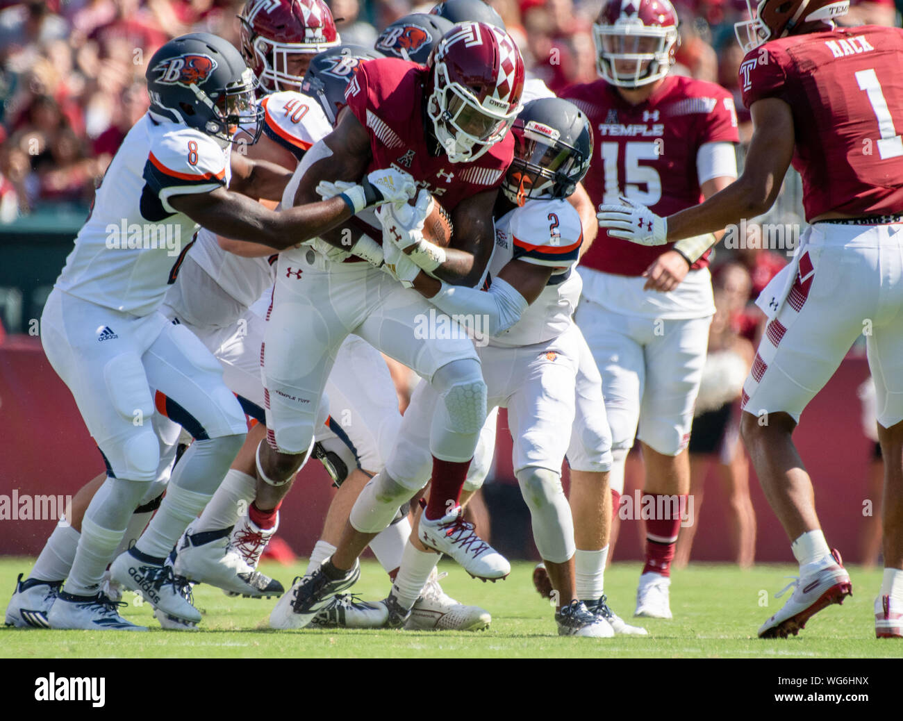 Philadelphia, Pennsylvania, USA. 31st Aug, 2019. Temple's RB, JAGER