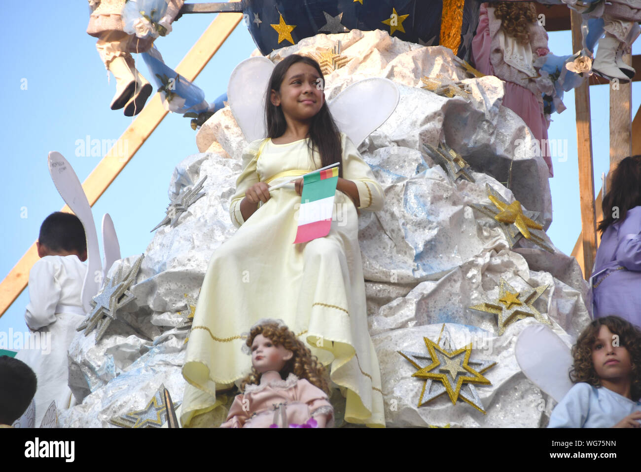 Palmi Reggio Calabria 25 aug 2019 - Varia di Palmi, preparation Credit: Giuseppe Andidero Stock Photo