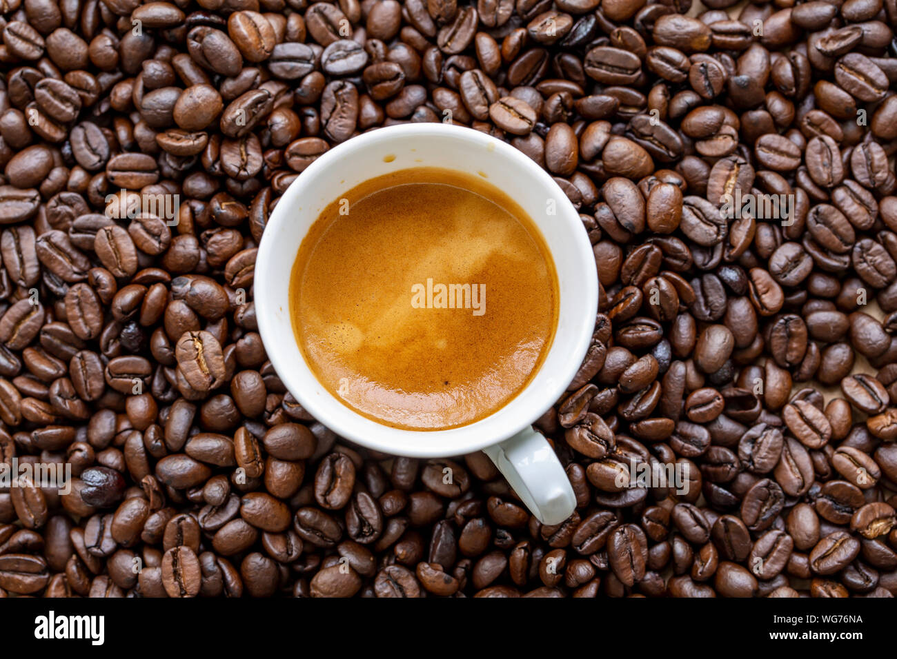 Coffee Beans and Espresso Cafe Concept Stock Photo Alamy