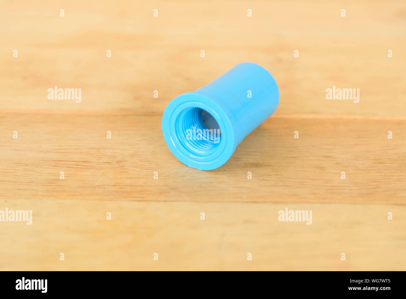 Blue PVC Internal thread Stock Photo - Alamy