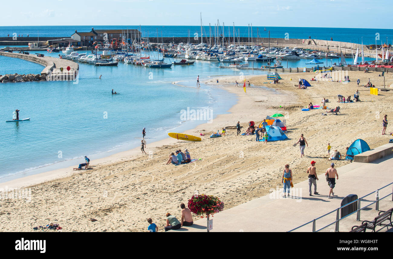 Lyme Regis Dorset Uk 1st September 2019 Uk Weather A