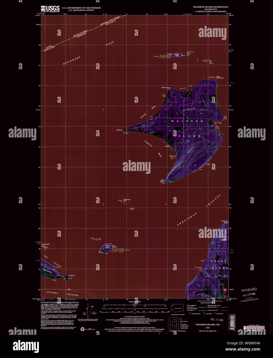 Map of waldron hires stock photography and images Alamy