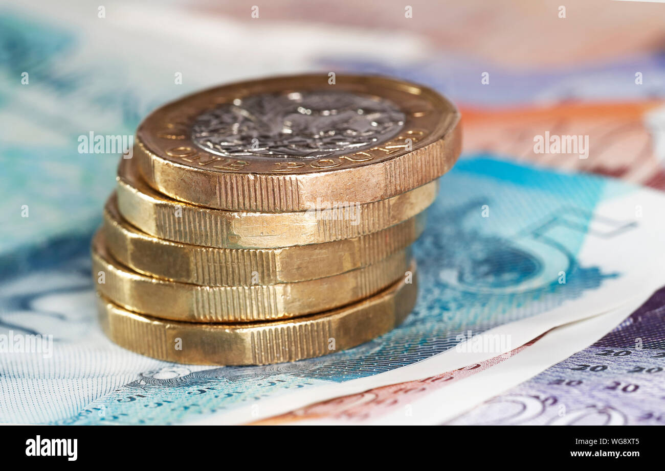 Stack Of Pound Coins