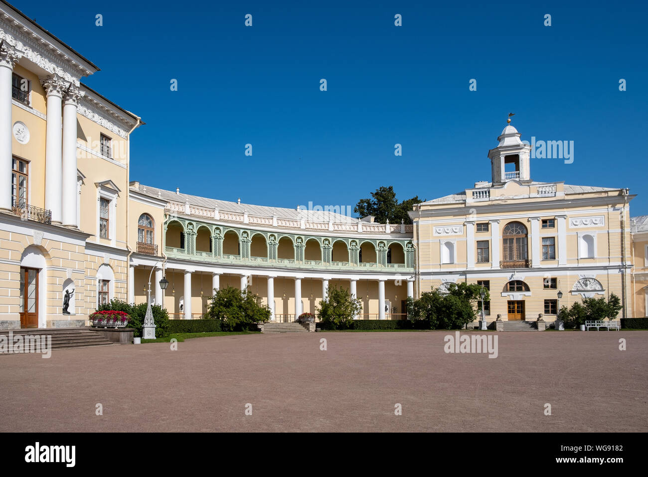 ST. PETERSBURG, RUSSIA AUGUST 6, 2019 Pavlovsk Palace is an 18th
