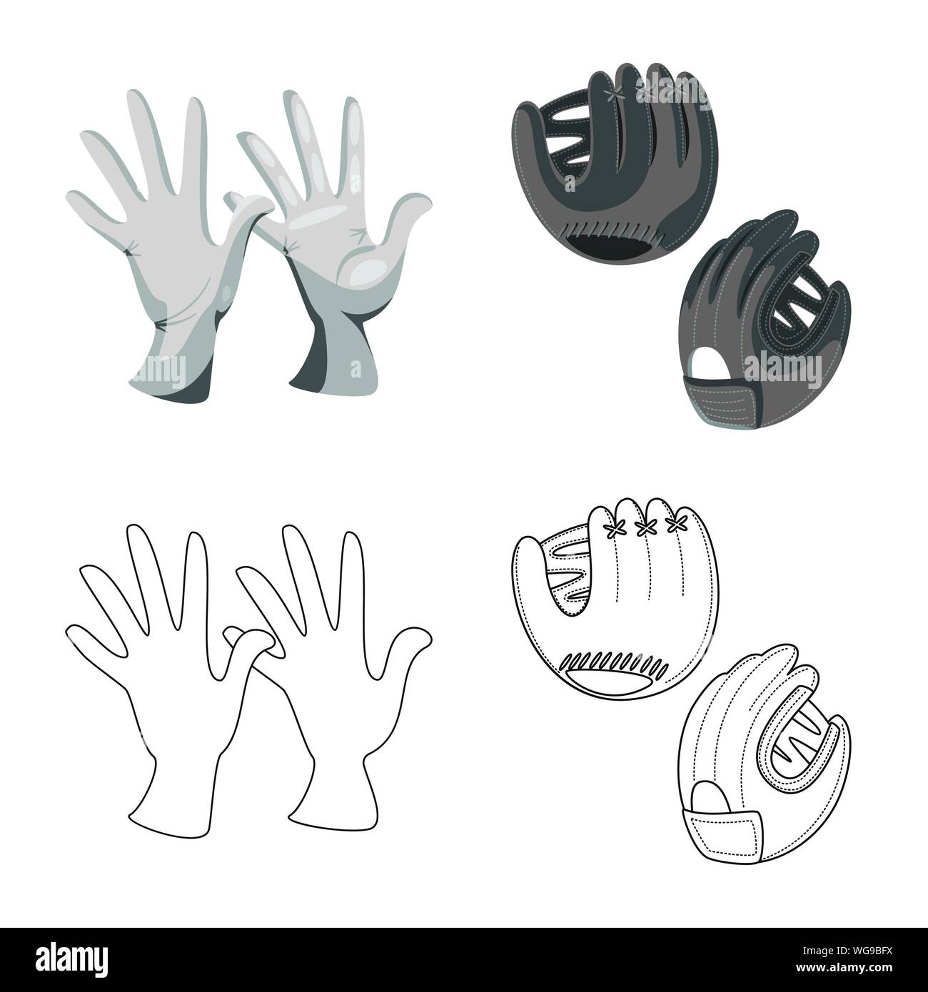 Vector design of silhouette and safety logo. Set of silhouette and comfort vector icon for stock. Stock Vector