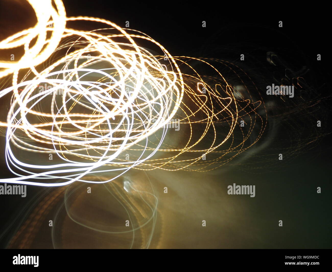 Light Painting At Night Stock Photo - Alamy