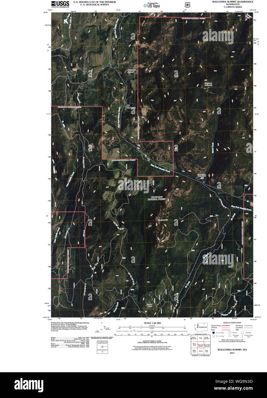 Map of wauconda washington Cut Out Stock Images & Pictures Alamy