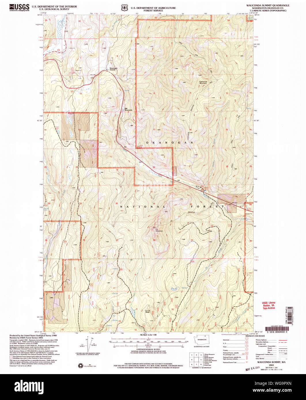 Map of wauconda washington Cut Out Stock Images & Pictures Alamy