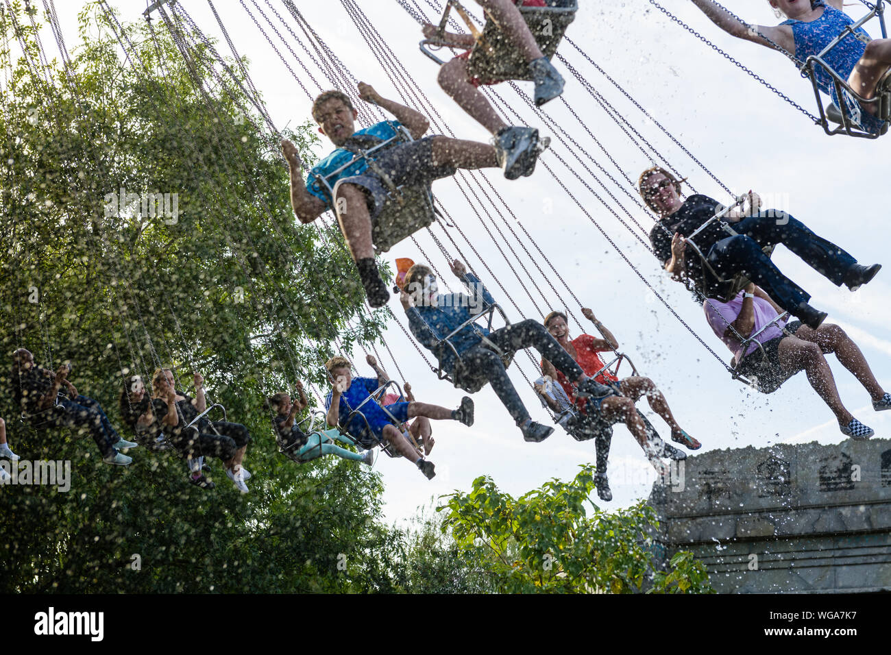 Fairground Adventure Ride Stock Photo - Alamy