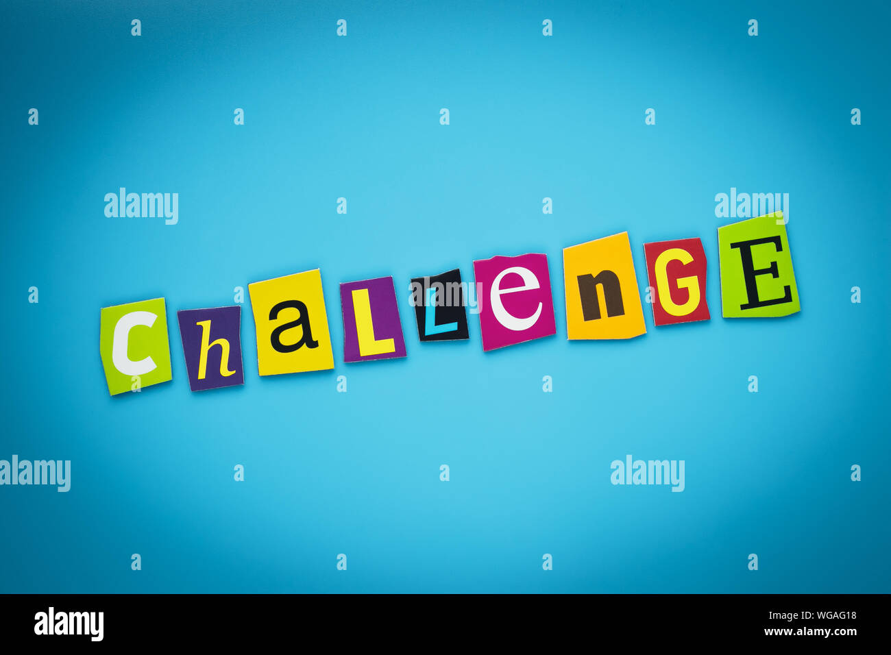 Challenge word hi res stock photography and images alamy
