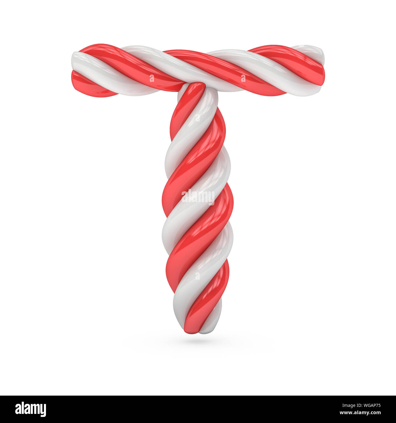 T Candy Uppercase candy and sugar font. Letter T. 3D rendering Stock Photo - Alamy