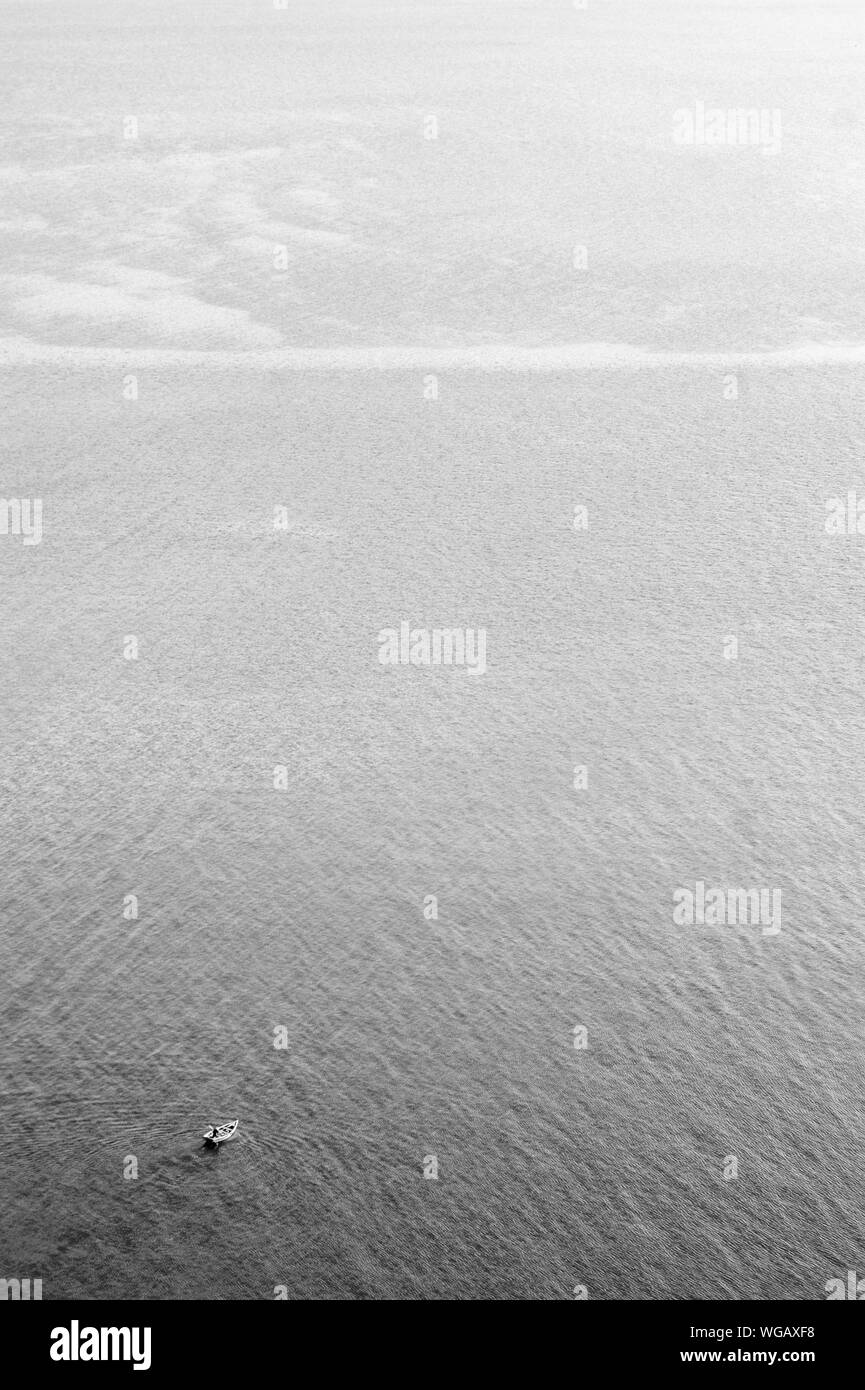 Aerial view of sailboats Black and White Stock Photos & Images - Alamy