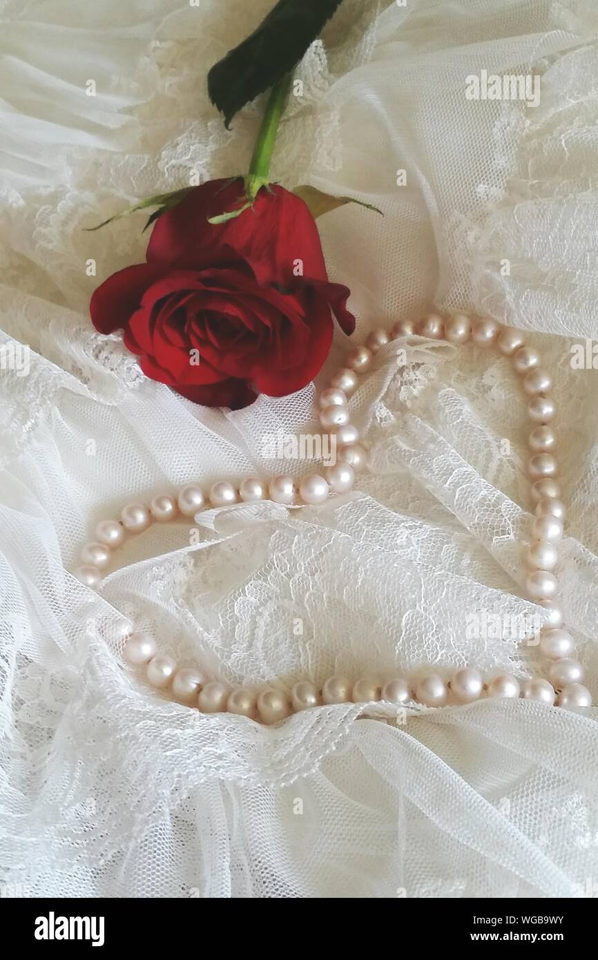 red roses wedding dress
