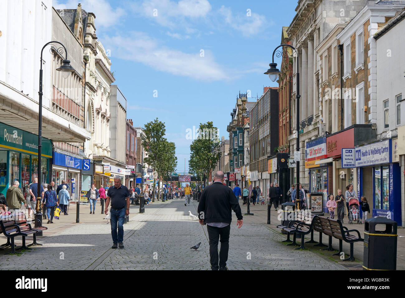 The town centre of South Shields, North East England, UK Stock Photo